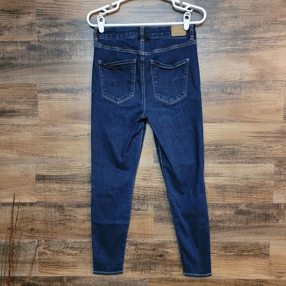 American Eagle Jeans 6 S Jegging Curvy Super Hi Rise Next Level Stretch Dark - Picture 2 of 11